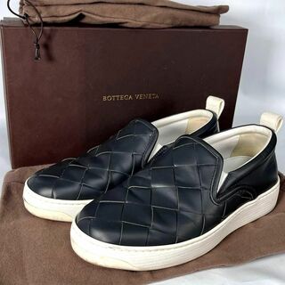 ボッテガヴェネタ(Bottega Veneta)のBOTTEGA VENETA ボッテガヴェネタ ブラック マキシ イントレ 41(スリッポン/モカシン)