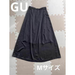 GU - GU サテンフレアロングスカート