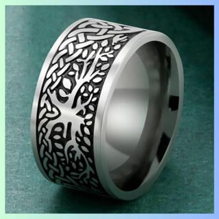 指輪 デザインリング 22号 シルバー トゥリーインレイ ヴィンテージタイプ(リング(指輪))