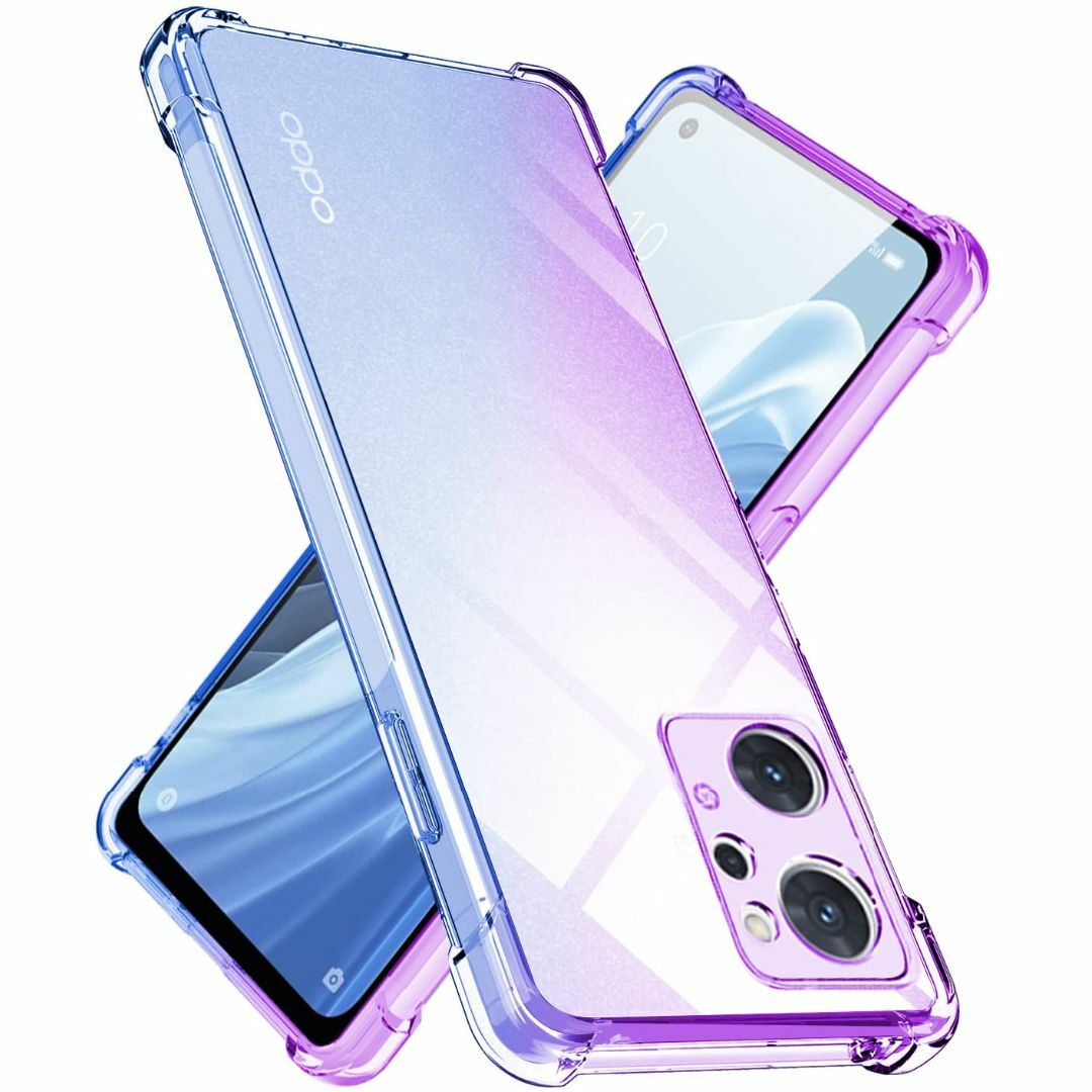 【色: パープルブルー】OPPO Reno7 A ケース OPPO Reno9  スマホ/家電/カメラのスマホアクセサリー(その他)の商品写真