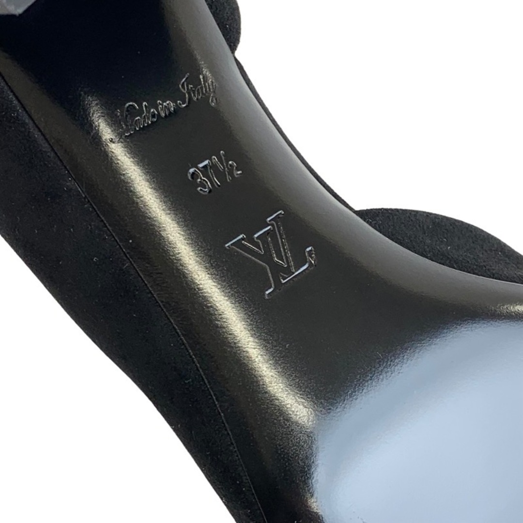 LOUIS VUITTON(ルイヴィトン)のルイヴィトン LOUIS VUITTON ブリスライン パンプス 靴 シューズ スエード ブラック 黒 ゴールド 未使用 LV金具 レディースの靴/シューズ(ハイヒール/パンプス)の商品写真
