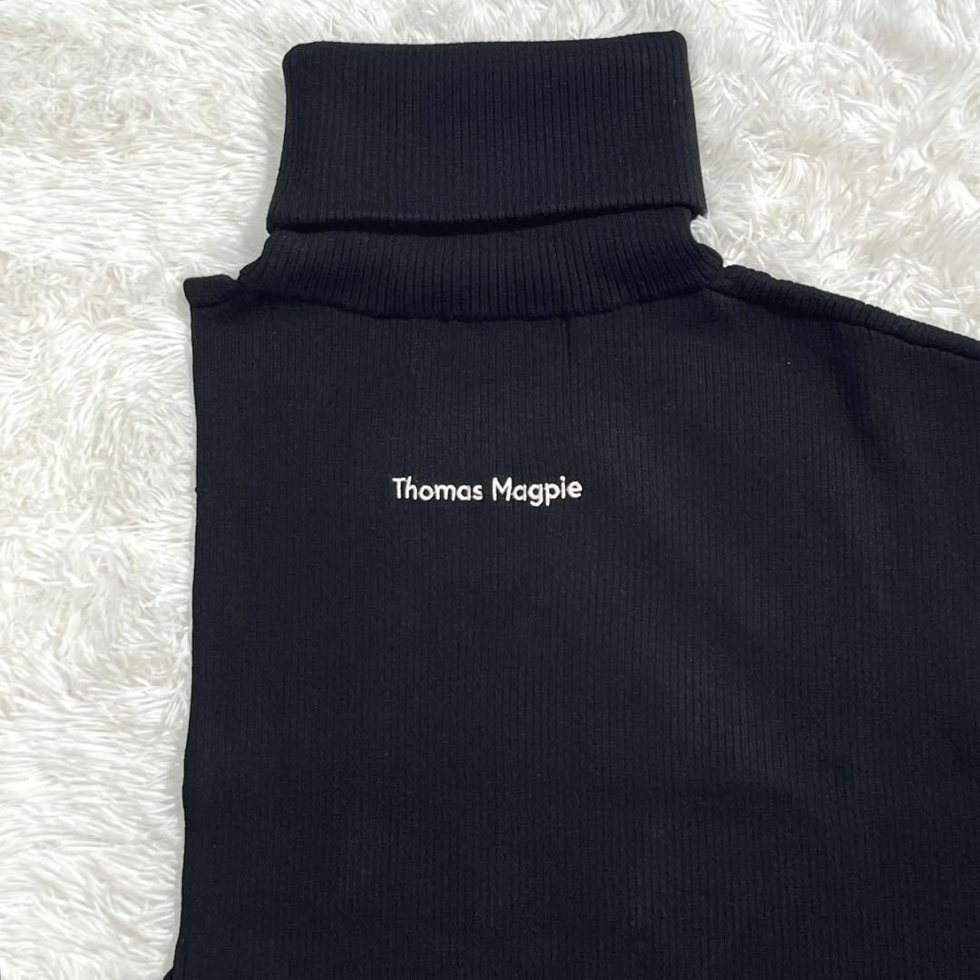 Thomas magpie 変形 ハイネック リブ ニット ベスト サイドリボン レディースのトップス(ニット/セーター)の商品写真