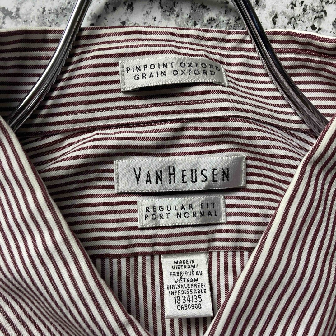 VINTAGE(ヴィンテージ)の【90sオールド】オーバーサイズ　ヴィンテージBDピンストライプL/Sシャツ メンズのトップス(シャツ)の商品写真