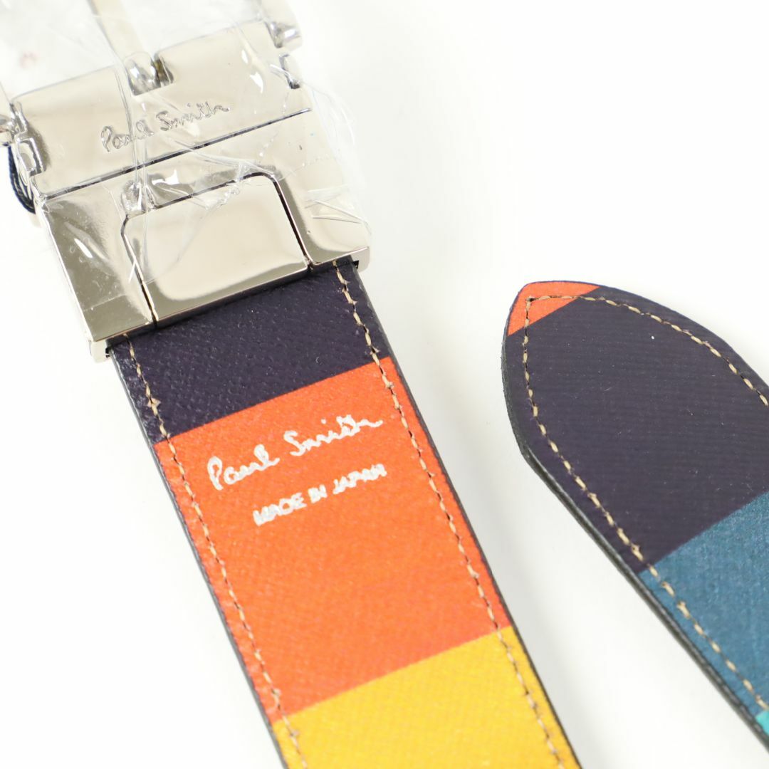 Paul Smith(ポールスミス)の404 新品 ポールスミス リバーシブル アーティストストライプ ベルト 日本製 メンズのファッション小物(ベルト)の商品写真