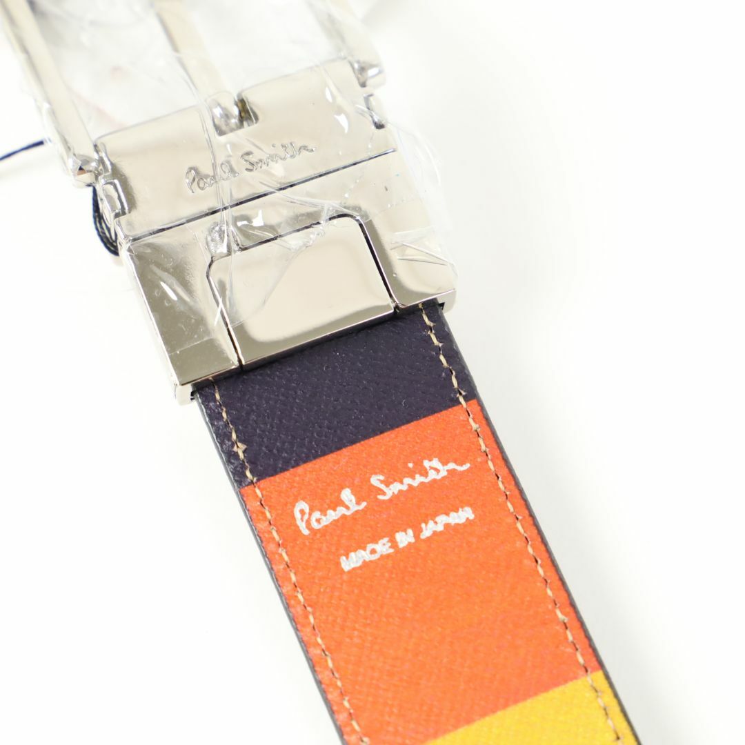 Paul Smith(ポールスミス)の404 新品 ポールスミス リバーシブル アーティストストライプ ベルト 日本製 メンズのファッション小物(ベルト)の商品写真