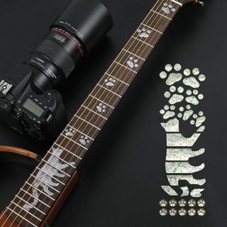 ギター 猫の肉球 ポジションマーク インレイステッカー フィンガーボード(エレキギター)