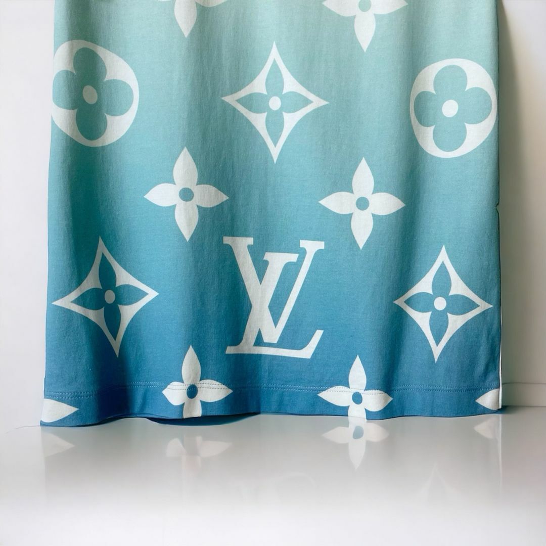 LOUIS VUITTON(ルイヴィトン)の【LOUIS VUITTON】 美品 フリルショールカットソー モノグラム レディースのトップス(Tシャツ(半袖/袖なし))の商品写真