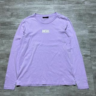 DIESEL - 美品 DIESEL ディーゼル 胸ロゴ ラベンダー 長袖Tシャツ ロンT S