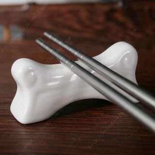 骨 箸置き 2点セット かわいい 和食器 箸おき //a8e(カトラリー/箸)