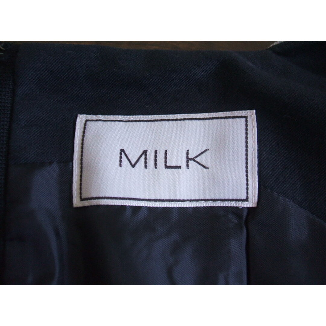 MILK(ミルク)のMILK ハート柄ノースリーブワンピース ワンピース ブラック グレー レディース ミルク【中古】0-0425S△ レディースのワンピース(ひざ丈ワンピース)の商品写真