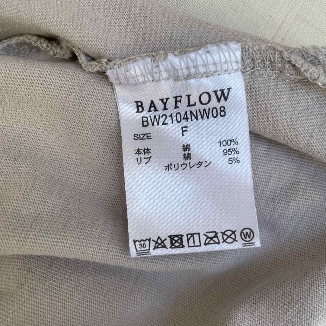 BAYFLOW(ベイフロー)のBAYFLOW  ベイフロー  半袖 Tシャツ レディースのトップス(Tシャツ(半袖/袖なし))の商品写真