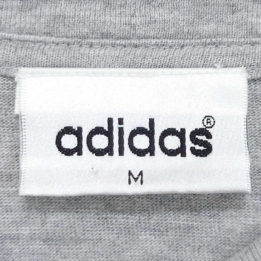 adidas(アディダス)の【アディダス 半袖ビッグロゴTシャツ】M グレー adidas 古着 メンズのトップス(Tシャツ/カットソー(半袖/袖なし))の商品写真