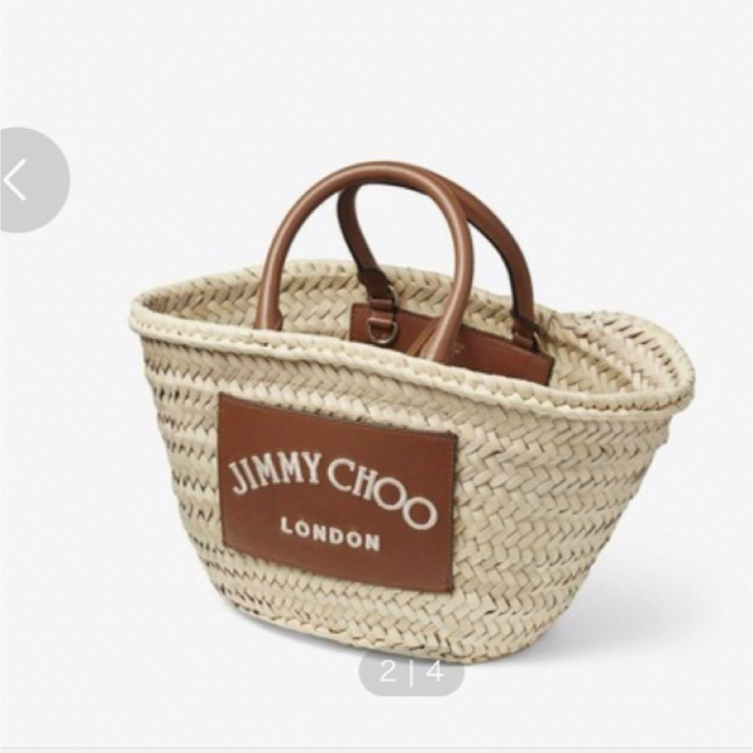 JIMMY CHOO(ジミーチュウ)の新品未使用！Jimmy Choo カゴバッグ レディースのバッグ(かごバッグ/ストローバッグ)の商品写真