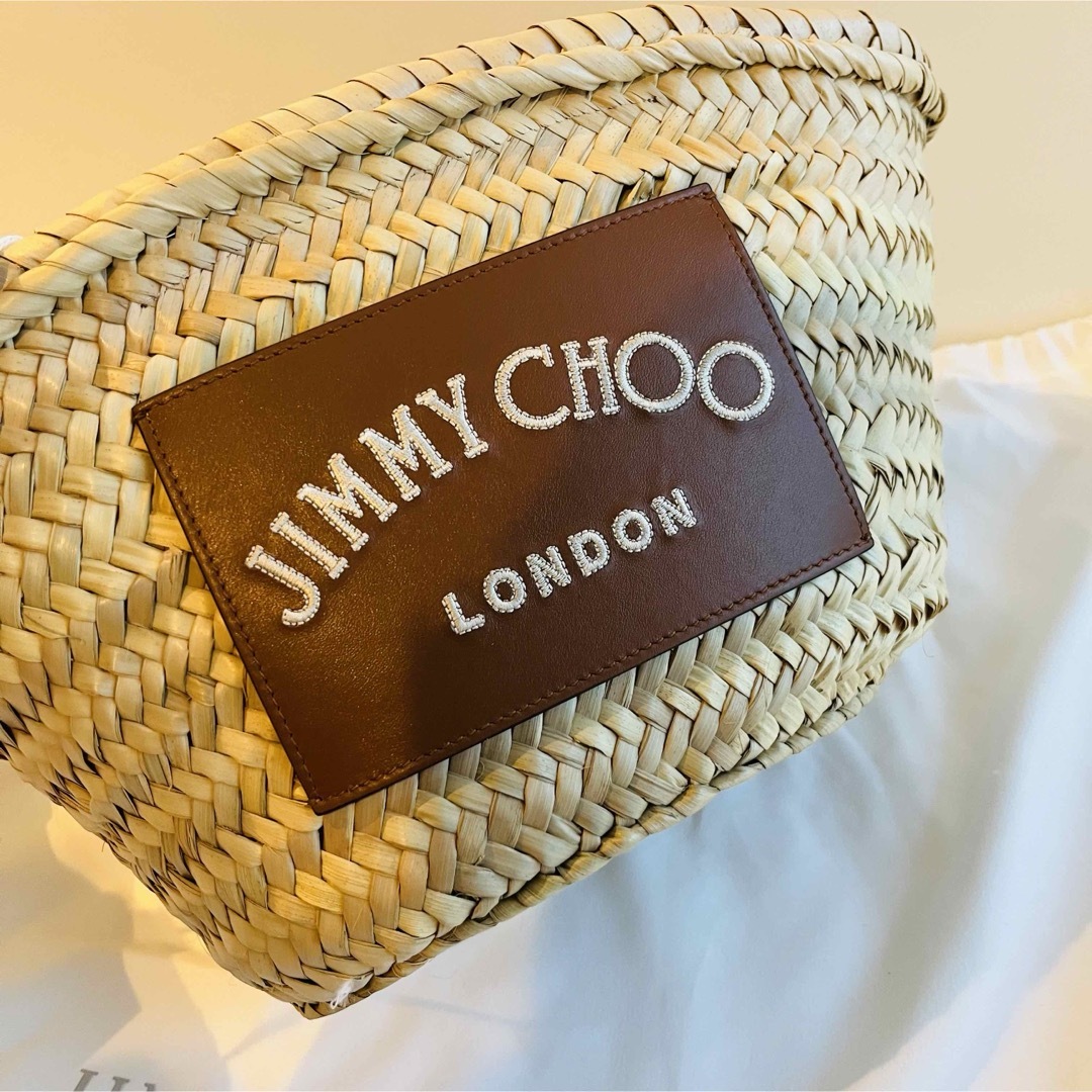JIMMY CHOO(ジミーチュウ)の新品未使用！Jimmy Choo カゴバッグ レディースのバッグ(かごバッグ/ストローバッグ)の商品写真
