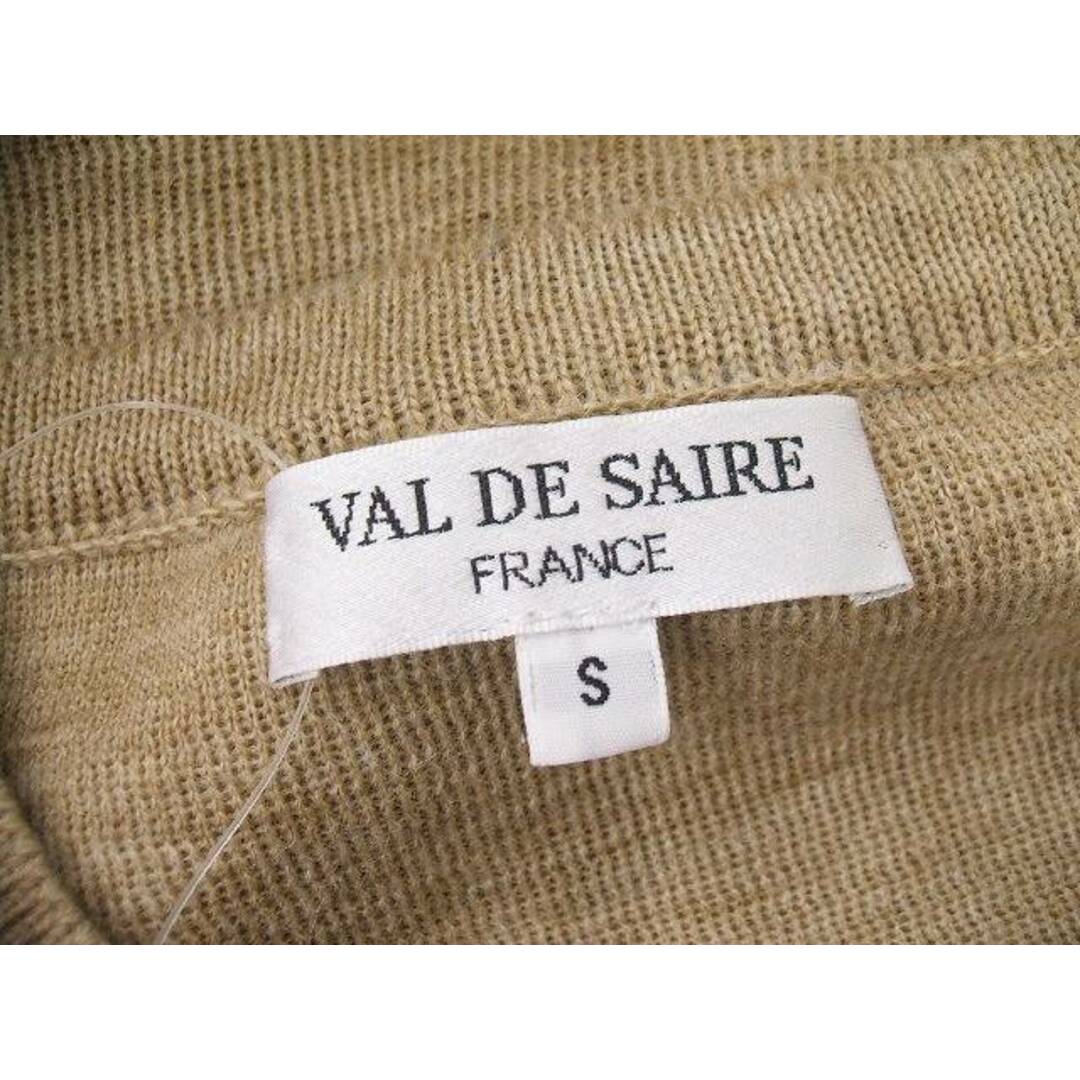 VAL DE SAIRE ウールVネックニット サイズS セーター ベージュ レディース バルデセール【中古】0-0210A◆ レディースのトップス(ニット/セーター)の商品写真