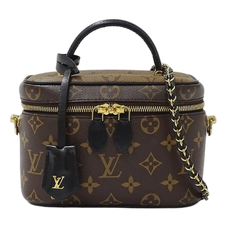 ルイヴィトン(LOUIS VUITTON)のルイ ヴィトン LOUIS VUITTON バッグ モノグラム リバース レディース ブランド ハンドバッグ ショルダーバッグ 2way ヴァニティ NV PM M45165 ブラウン チェーンショルダー コンパクト ミニバッグ おしゃれ 【中古】(ハンドバッグ)