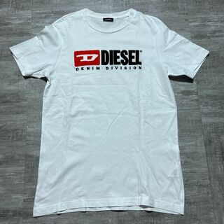 ディーゼル(DIESEL)の美品 DIESEL ディーゼル ブランドロゴ Tシャツ 白 ホワイト S(Tシャツ/カットソー(半袖/袖なし))
