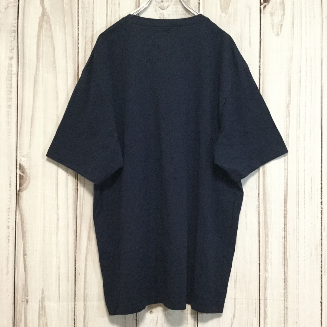 NAUTICA(ノーティカ)の【ノーティカ 半袖ロゴ刺繍Ｔシャツ】海外サイズ 3XL ネイビー 古着 メンズのトップス(Tシャツ/カットソー(半袖/袖なし))の商品写真