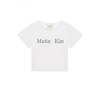 Matin Kim マーティンキム白　Tシャツ(Tシャツ(半袖/袖なし))