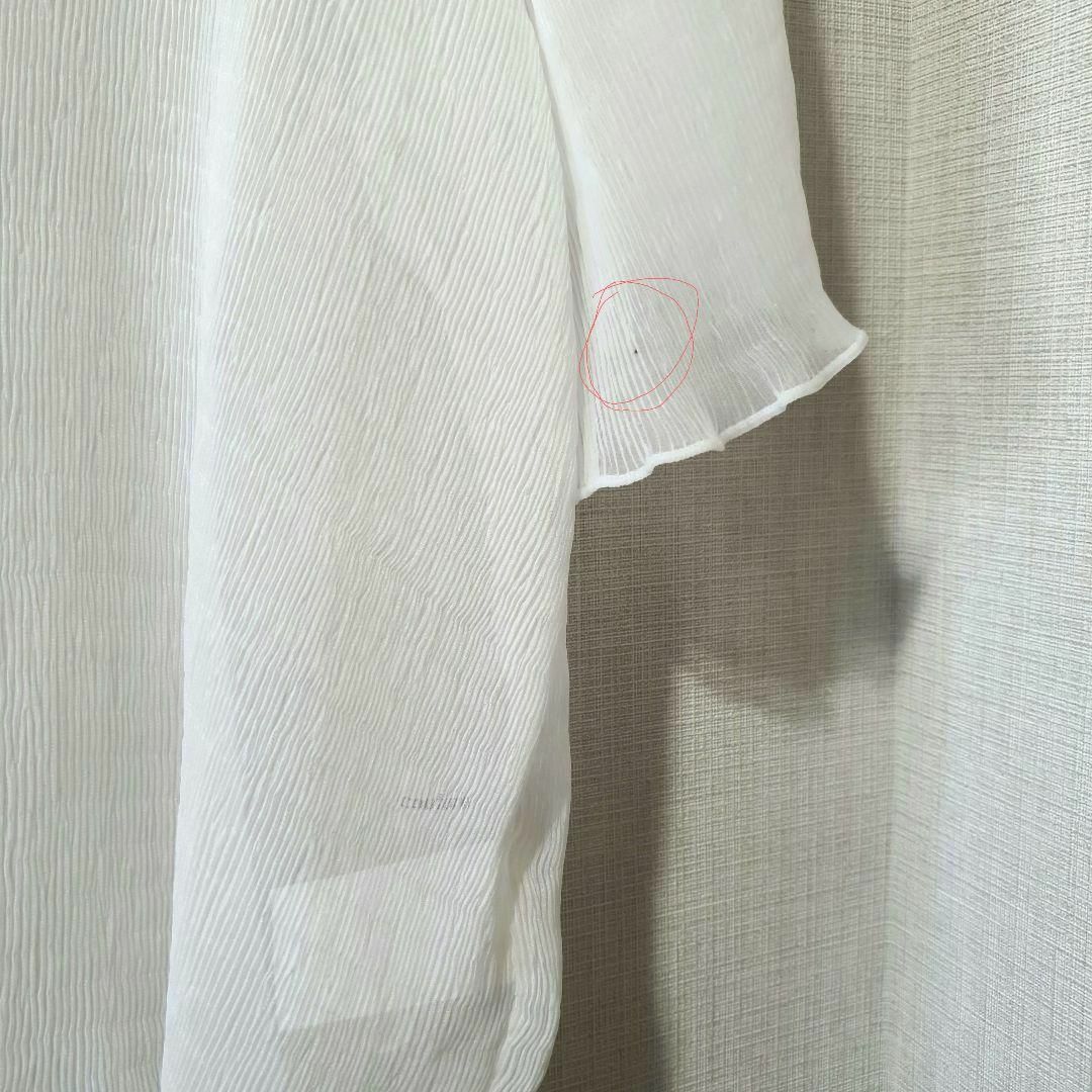 natural couture(ナチュラルクチュール)のナチュラルクチュール　インナーキャミ付きシアーメロウブラウス　シアートップス レディースのトップス(シャツ/ブラウス(半袖/袖なし))の商品写真