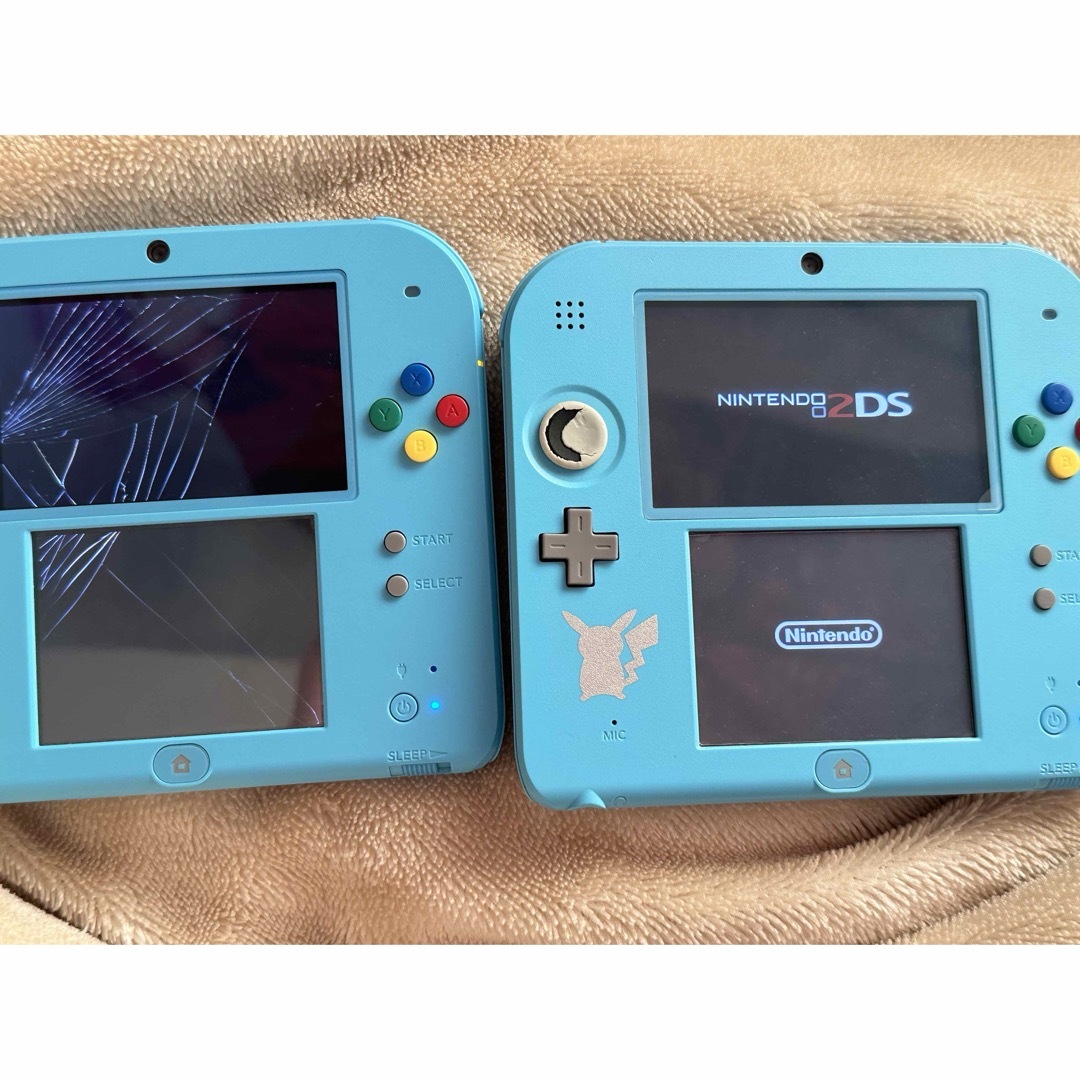 ニンテンドー2DS(ニンテンドー2DS)のNintendo 2DS ジャンク 2台セット エンタメ/ホビーのゲームソフト/ゲーム機本体(家庭用ゲーム機本体)の商品写真