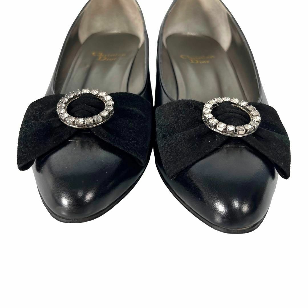 Christian Dior(クリスチャンディオール)のChristian Dior ディオール サークルビジュー パンプス ブラック レディースの靴/シューズ(ハイヒール/パンプス)の商品写真