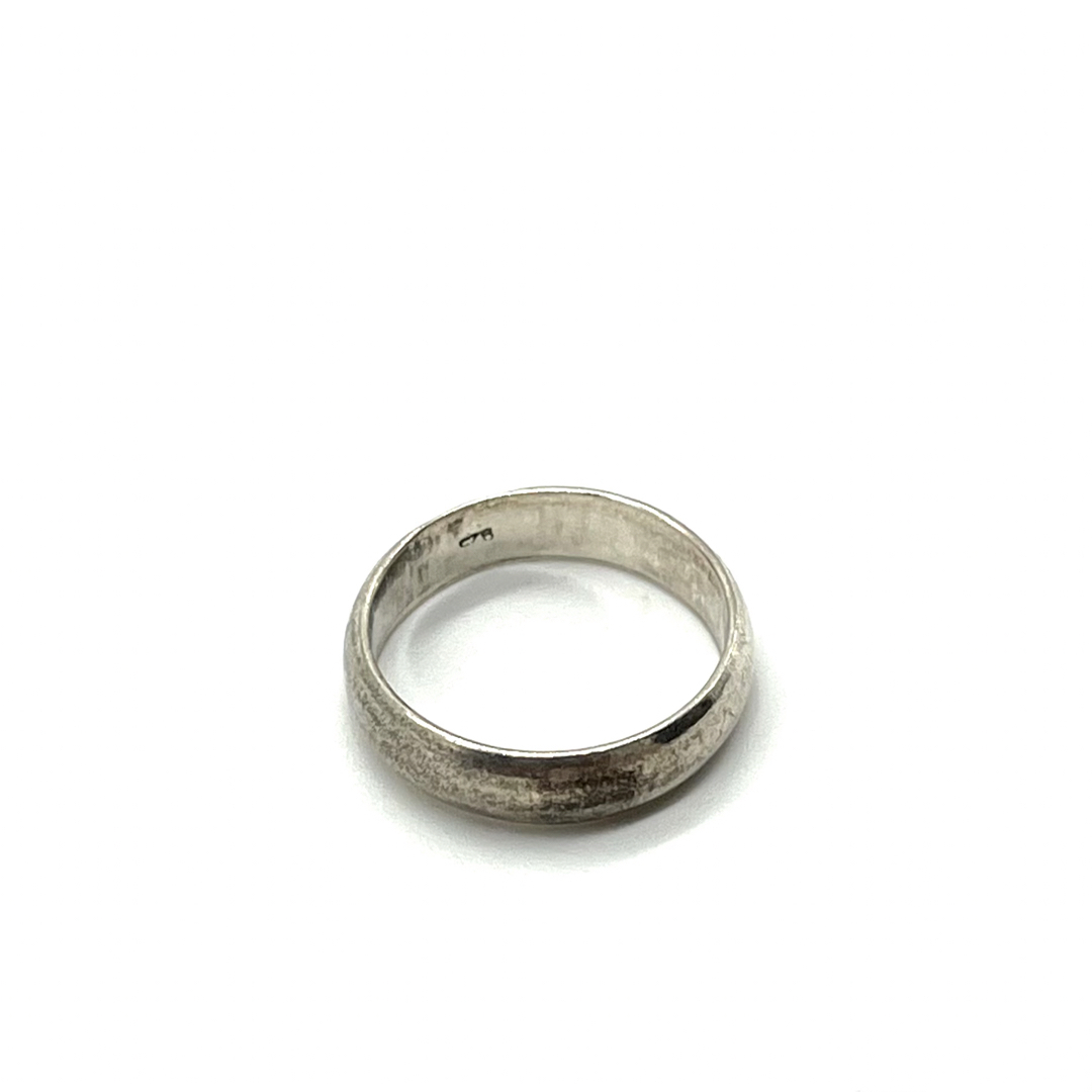 VINTAGE(ヴィンテージ)の【ヴィンテージ】ダークトーンバンドリング 指輪 スターリングシルバー925 レディースのアクセサリー(リング(指輪))の商品写真