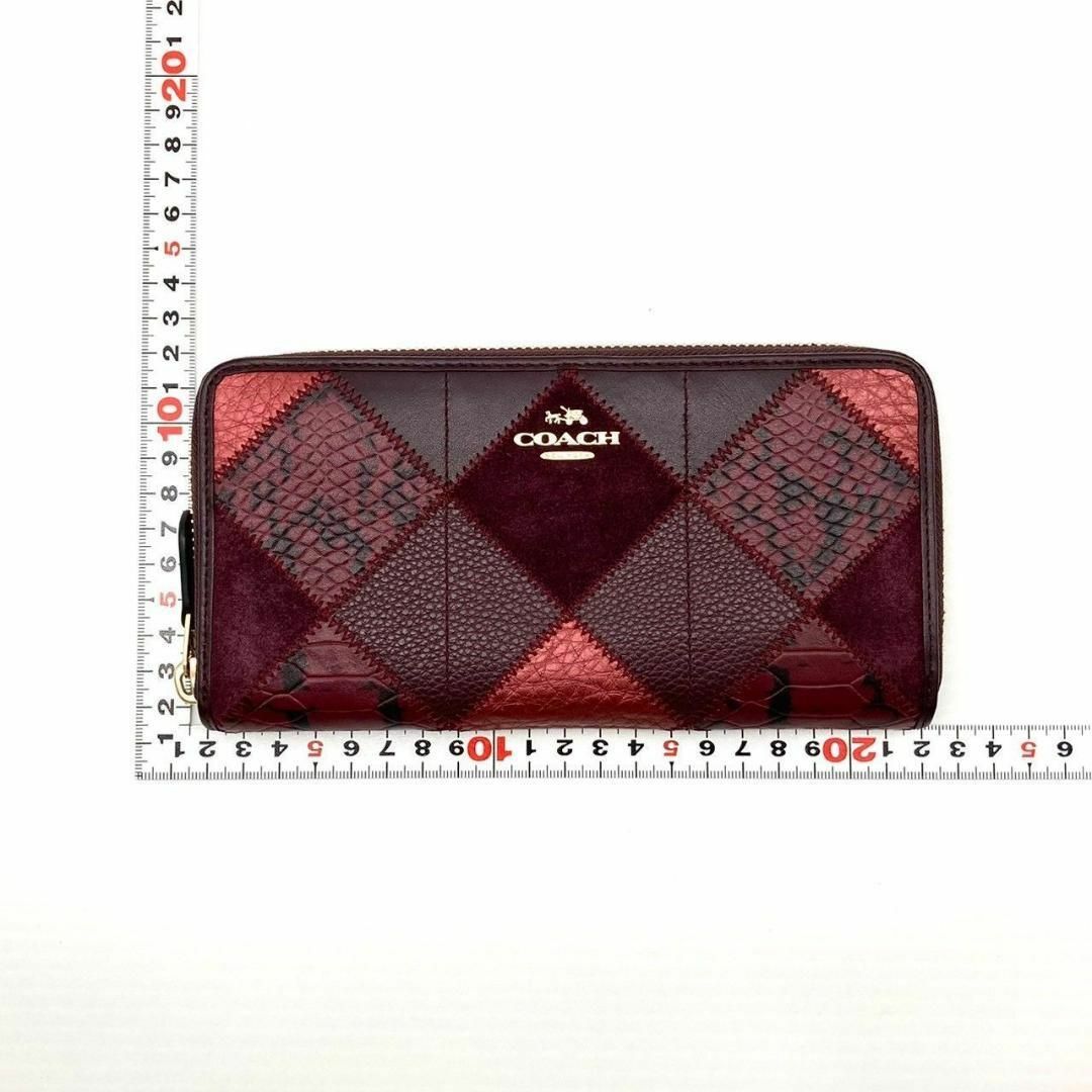 COACH(コーチ)のコーチ 長財布 パッチワーク レザーメタリックチェリー 60320 レディースのファッション小物(財布)の商品写真