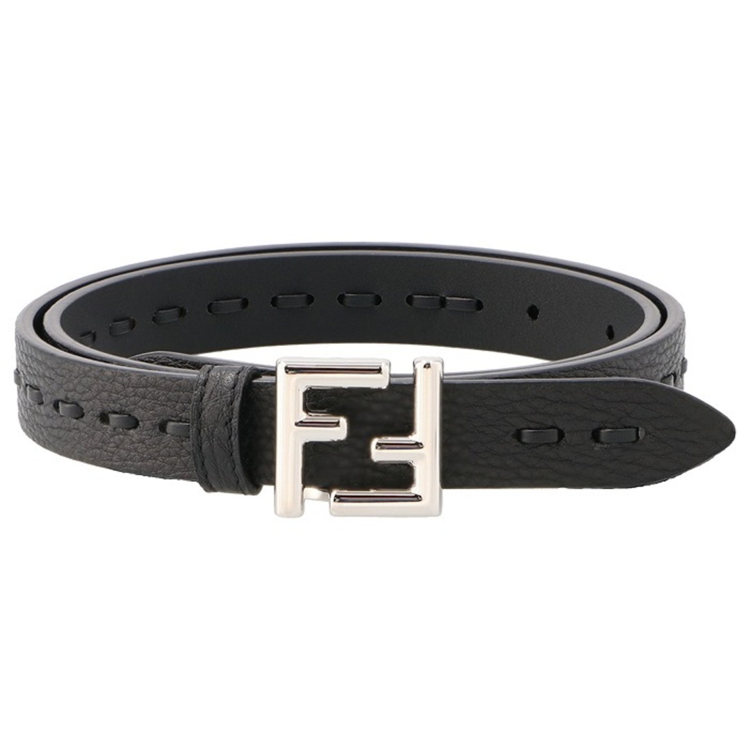 FENDI(フェンディ)のフェンディ FENDI ベルト FFロゴ セレリア ステッチ レザー トップ式バックル 2cm幅 細ベルト 8C0723 ANT2 F0GXN レディースのファッション小物(ベルト)の商品写真