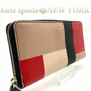 ケイトスペードニューヨーク(kate spade new york)のケイトスペードニューヨーク 長財布 PVC レッド 60321(財布)