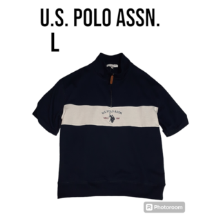 U.S. POLO ASSN. - 新品　ユーエスポロアッスン　ハーフジップ　半袖スウェット　シャツ　Ｌサイズ