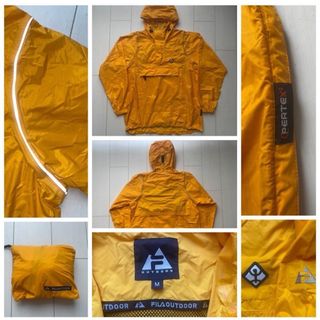 フィラ(FILA)の未使用 美品 FILA PERTEX ANORAK 防水 M gore tex(登山用品)