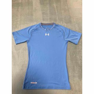 アンダーアーマー(UNDER ARMOUR)のアンダーアーマー  ヒートギア　コンプレショッンシャツ　ブルー(Tシャツ/カットソー(半袖/袖なし))