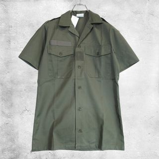 ミリタリー(MILITARY)の【DEAD STOCK】フランス軍 ヘリンボーンツイル チャドシャツ(Tシャツ/カットソー(半袖/袖なし))