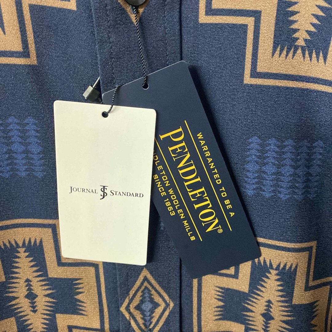 PENDLETON(ペンドルトン)の【新品】PENDLETON 総柄 バンドカラーシャツ Sサイズ メンズのトップス(シャツ)の商品写真