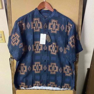 PENDLETON - 【新品】PENDLETON 総柄 バンドカラーシャツ Sサイズ