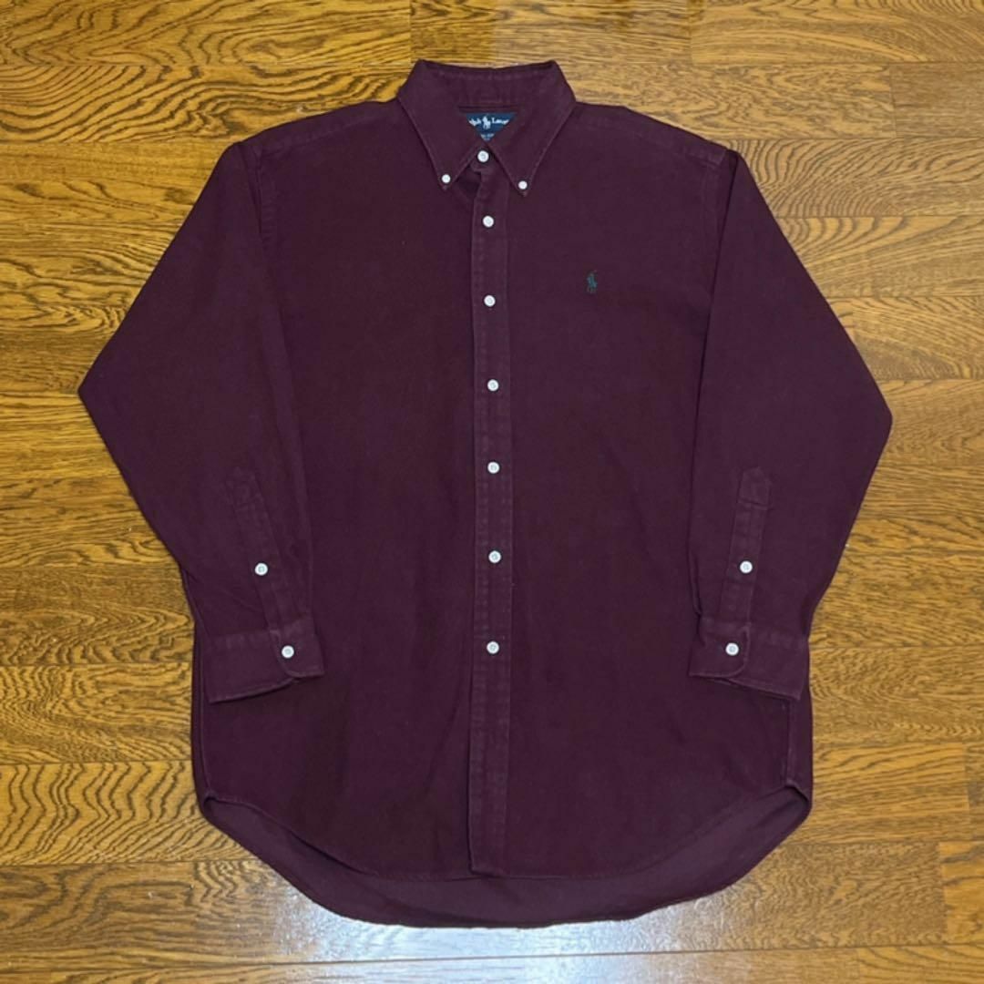 Ralph Lauren(ラルフローレン)の90s Ralph Lauren ラルフローレン ネルシャツ シャモアクロス メンズのトップス(Tシャツ/カットソー(七分/長袖))の商品写真