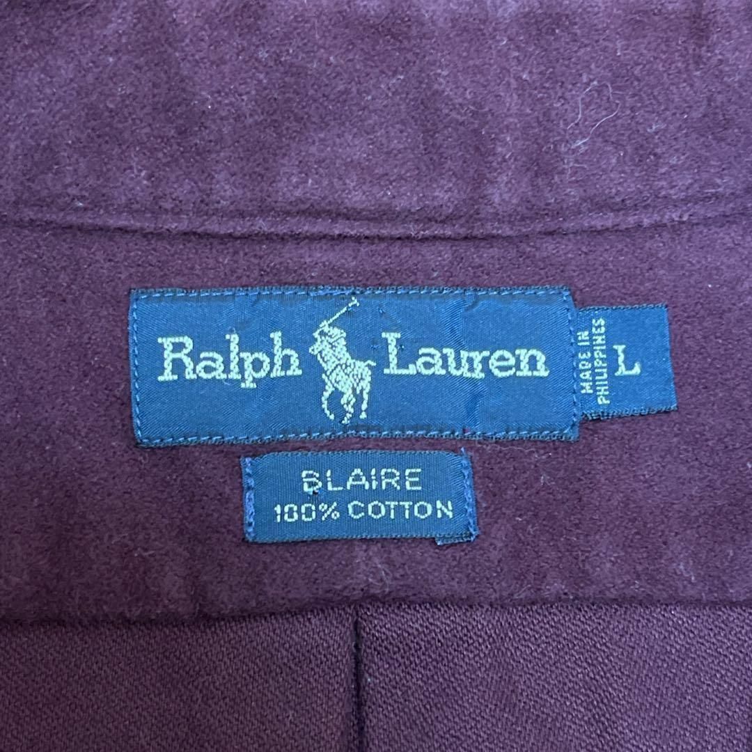 Ralph Lauren(ラルフローレン)の90s Ralph Lauren ラルフローレン ネルシャツ シャモアクロス メンズのトップス(Tシャツ/カットソー(七分/長袖))の商品写真