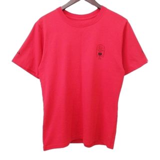 ダブルタップス 美品 201-205 Tシャツ 半袖 ロゴ プリント 1 S 赤(Tシャツ/カットソー(半袖/袖なし))