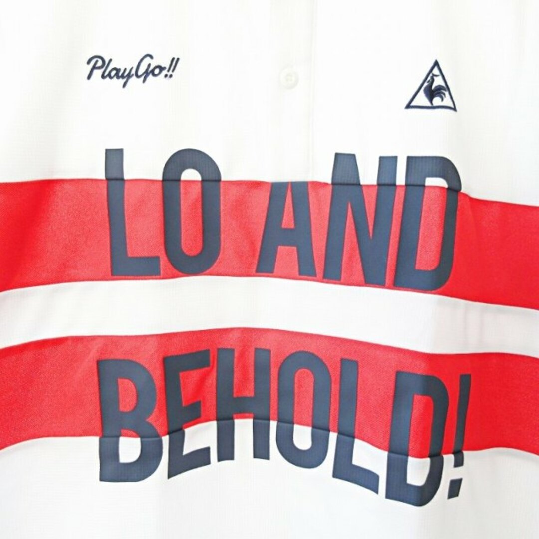 le coq sportif(ルコックスポルティフ)のルコックスポルティフ 近年 ポロシャツ カットソー 半袖 ゴルフ ウエア 白 L メンズのトップス(ポロシャツ)の商品写真