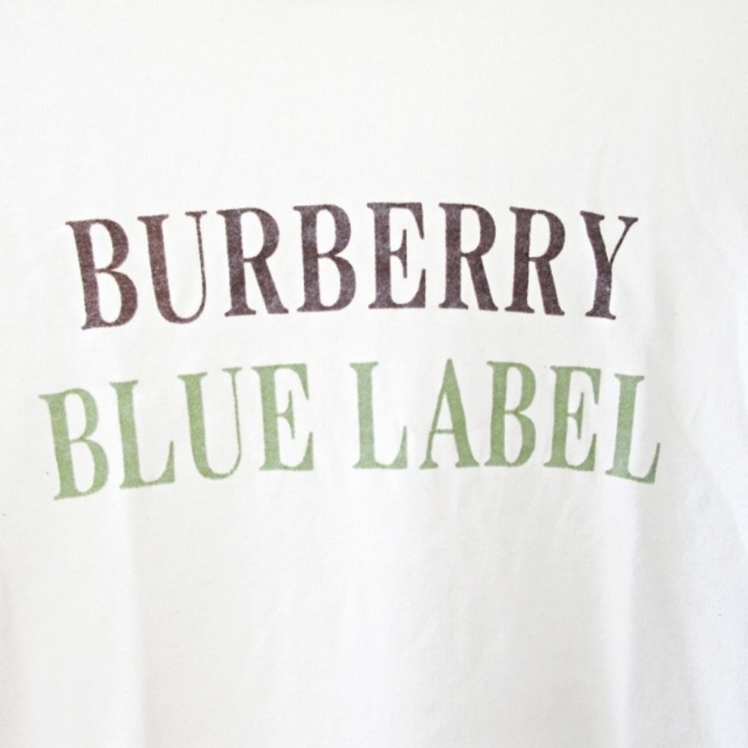 BURBERRY BLUE LABEL(バーバリーブルーレーベル)のバーバリーブルーレーベル ニット パーカー カットソー ロゴプリント 38 レディースのトップス(ニット/セーター)の商品写真