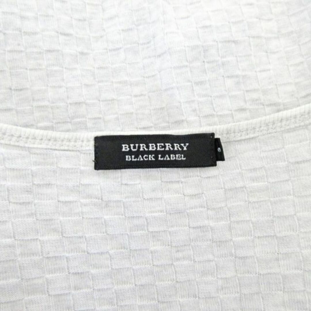 BURBERRY BLACK LABEL(バーバリーブラックレーベル)のバーバリーブラックレーベル Tシャツ カットソー 長袖 ロンT エンボス 3 メンズのトップス(Tシャツ/カットソー(七分/長袖))の商品写真