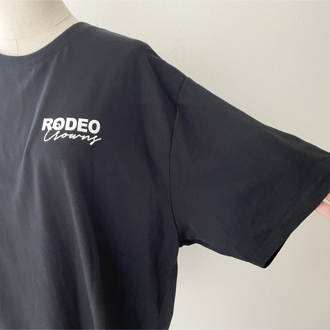 RODEO CROWNS WIDE BOWL(ロデオクラウンズワイドボウル)の１回着　ロデオクラウンズ ワイドボウル　背中ビッグ王冠　Ｔシャツ レディースのトップス(Tシャツ(半袖/袖なし))の商品写真