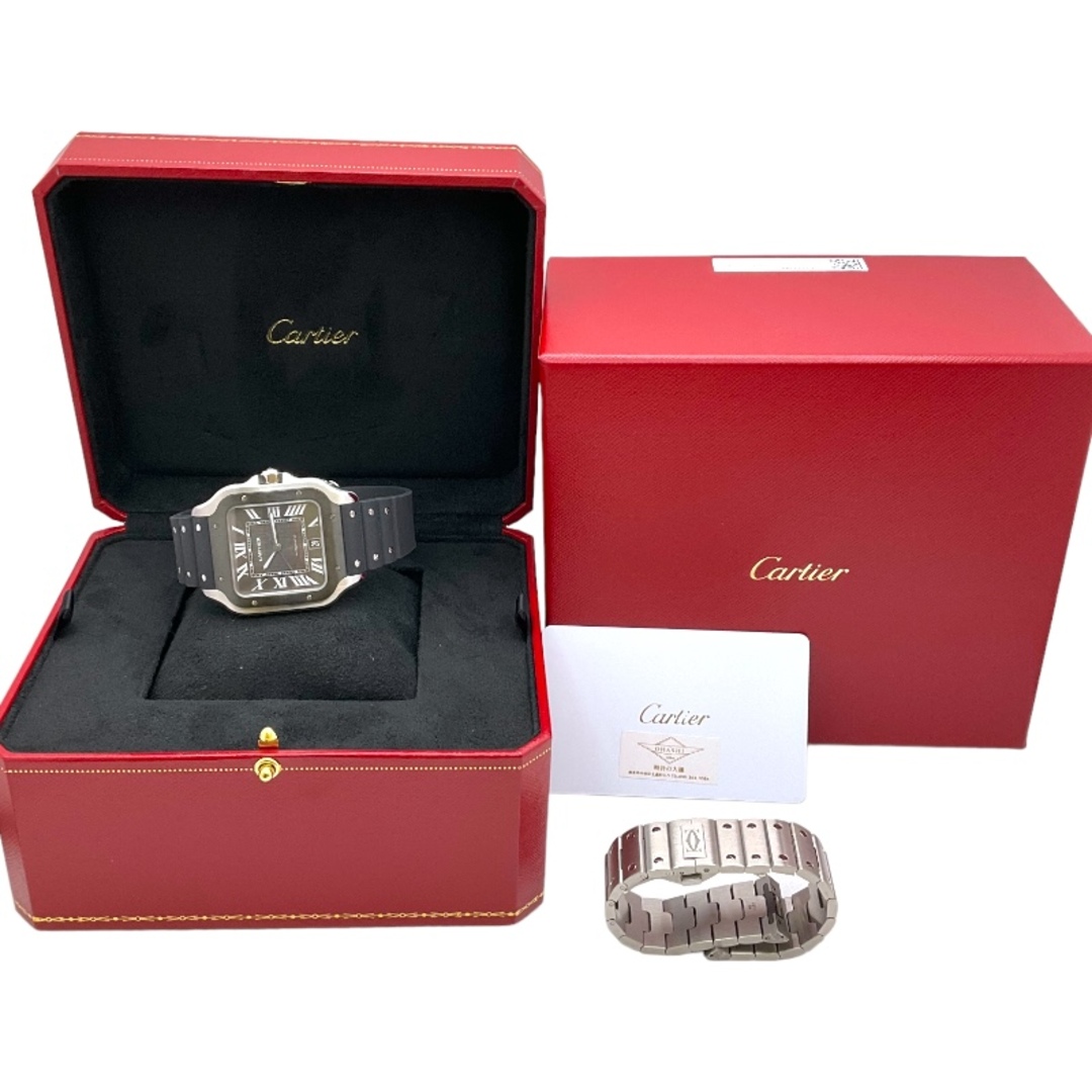 Cartier(カルティエ)の　カルティエ Cartier サントス ドゥ カルティエ LM WSSA0037 グレー SS 自動巻き メンズ 腕時計 メンズの時計(その他)の商品写真