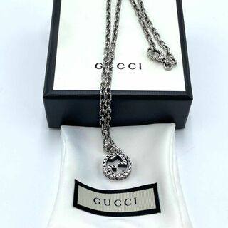 Gucci - 【超美品】Gucci インターロッキングG アラベスク ネックレス 18.1g