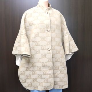 マックスマーラ(Max Mara)の【Max Mara】マックスマーラ ケープ KIBIR ラッフルスリーブ 473607276 ベージュ/tm08691kw(その他)