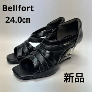 Bellfort ベルフォート サンダル　新品　ミュール　ブラック　黒(サンダル)