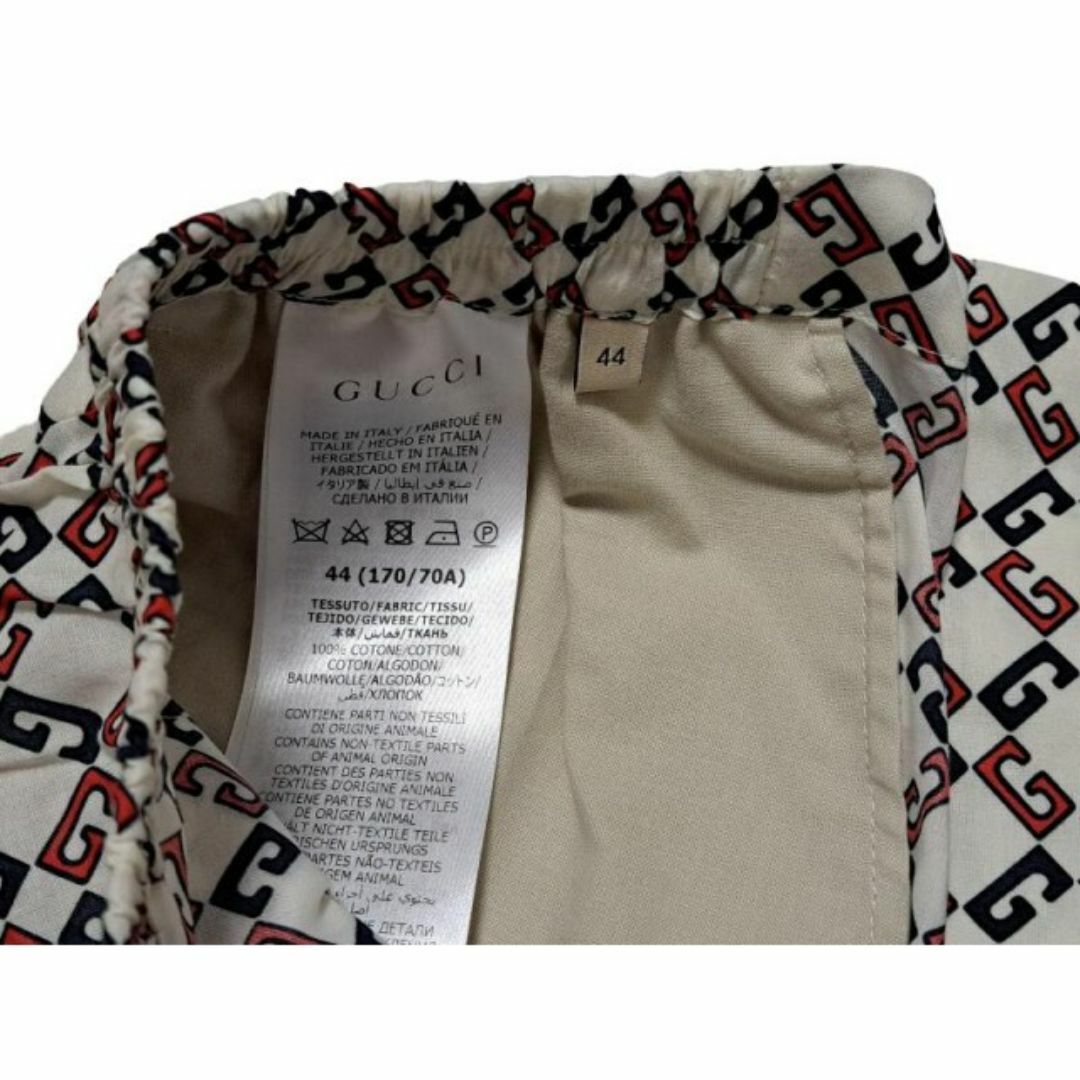 Gucci(グッチ)の新品同様 グッチ ハーフパンツ ショートパンツ Gデザイン 総柄 コットン メンズのパンツ(ワークパンツ/カーゴパンツ)の商品写真