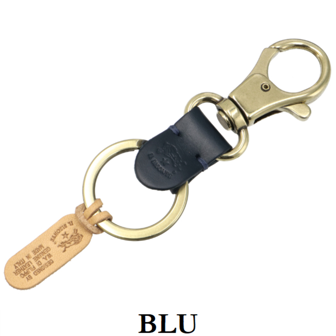 IL BISONTE(イルビゾンテ)のイルビゾンテ/IL BISONTE キーリング メンズ KEY HOLDER CLASSIC IN PELLE GROSSA SPESSORE 2,8 キーホルダー SKH016-PG0001 メンズのファッション小物(キーケース)の商品写真