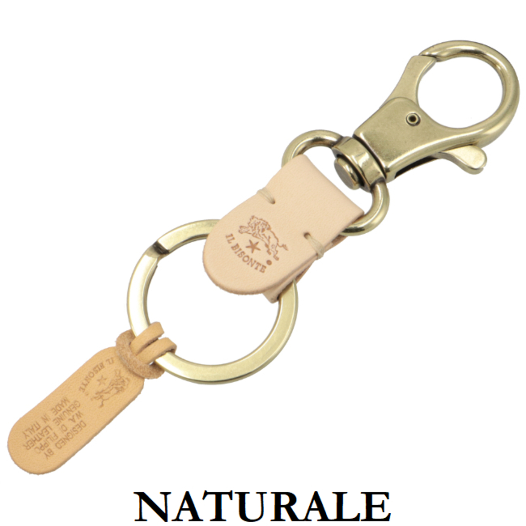 IL BISONTE(イルビゾンテ)のイルビゾンテ/IL BISONTE キーリング メンズ KEY HOLDER CLASSIC IN PELLE GROSSA SPESSORE 2,8 キーホルダー SKH016-PG0001 メンズのファッション小物(キーケース)の商品写真